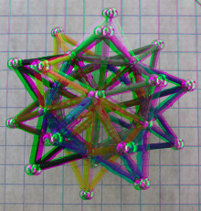 green-magenta star polyhedron