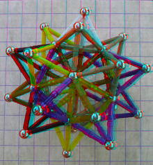 red-cyan star polyhedron